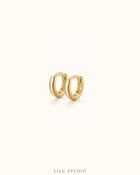 Øreringe hoops mini petit petite guldbelagt — Rue