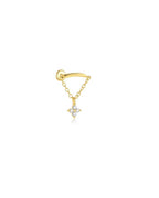 Flora golden drop piercing – Lilu Studio