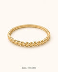 Bangle armbånd snoet forgyldt — Riva