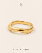 Ringsæt 3 stacking ringe forgyldte — Vesper