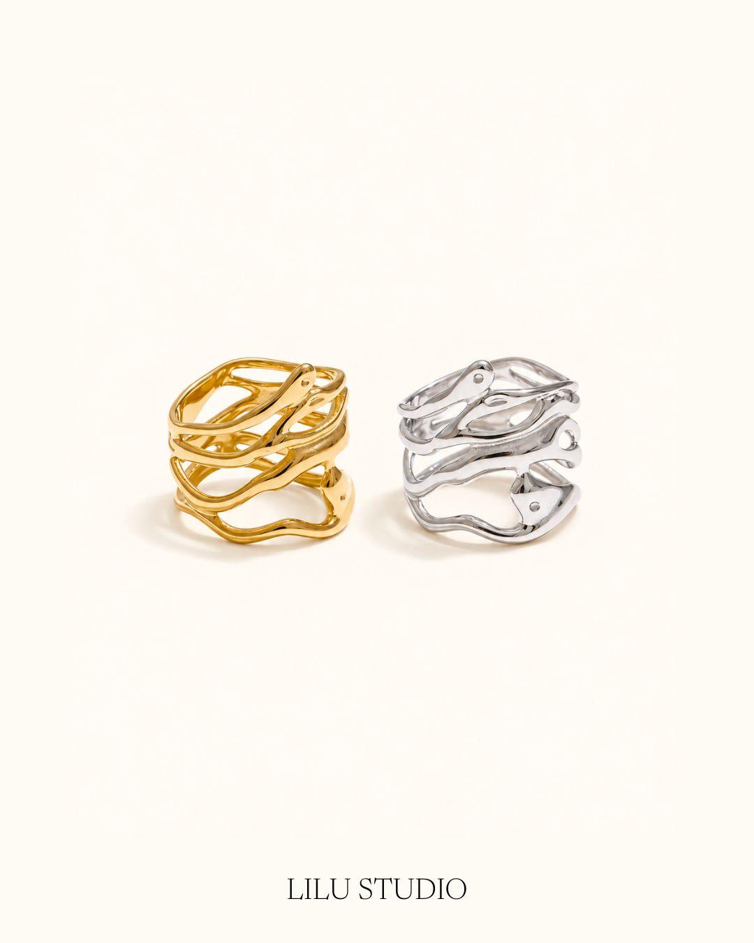 Ring forgyldt — Lava Flow Glow