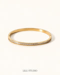 Bangle armbånd med zirkoner — Juno