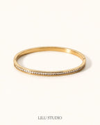 Bangle armbånd med zirkoner — Juno