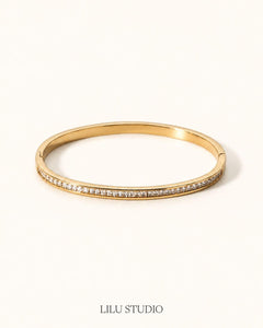 Bangle armbånd med zirkoner — Juno