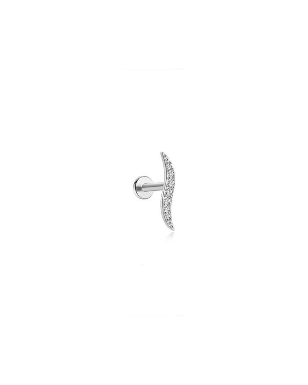 Ava bølge piercing med push pin luk
