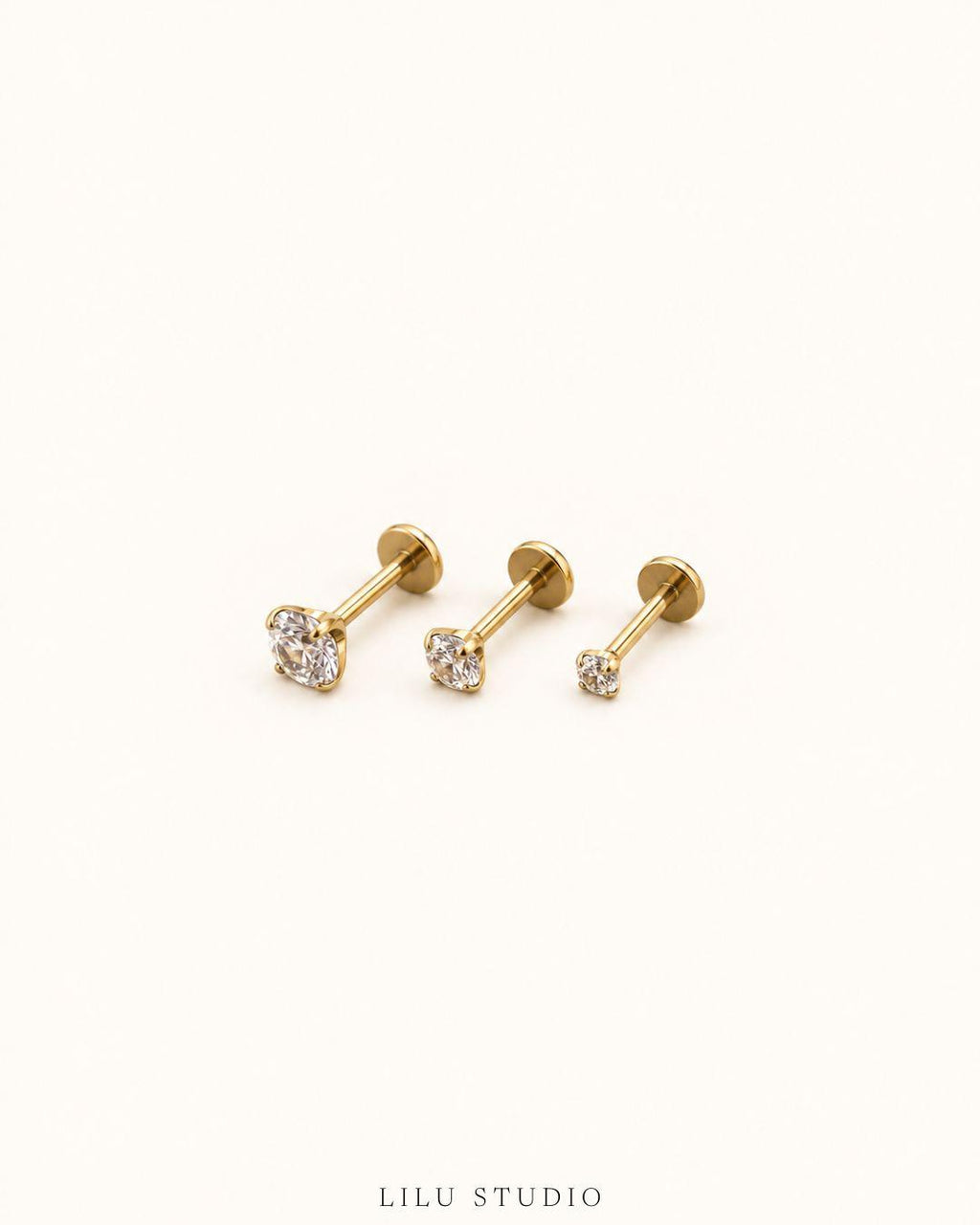 Piercing push pin mini flatback petit — Petit Petit