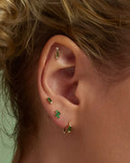 Emerald Vibes – Øreringesæt med grønne sten – Lilu Studio