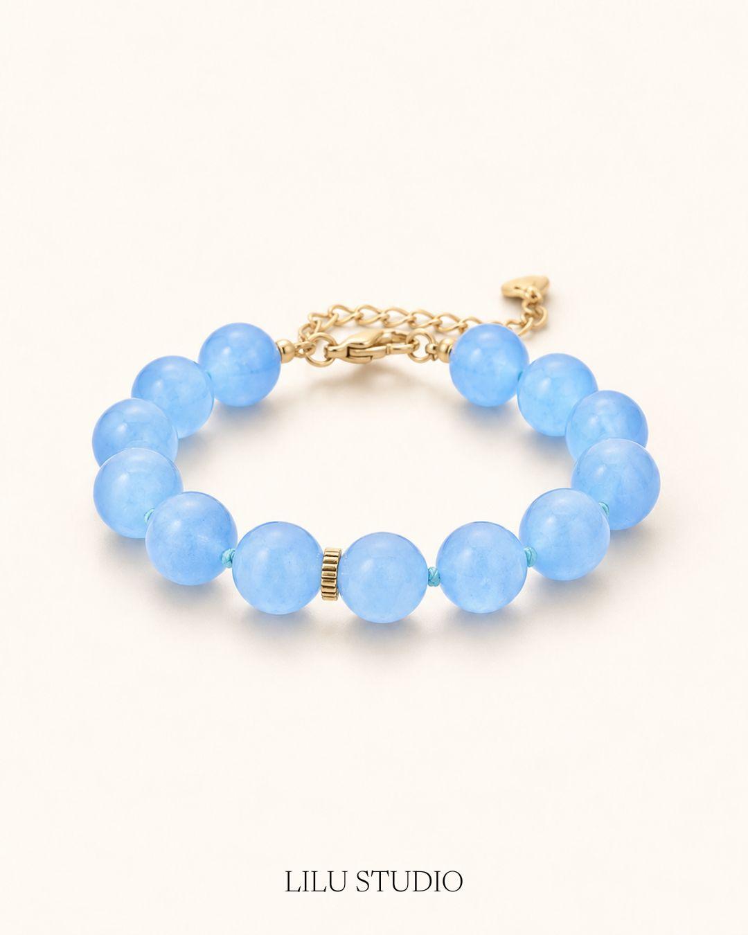 Armbånd natursten blå — Malibu