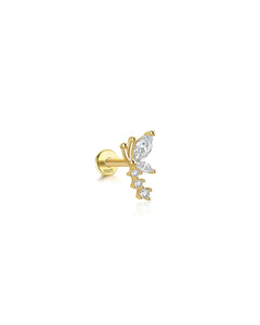Piercing ørering flatback sommerfugl — Papillon