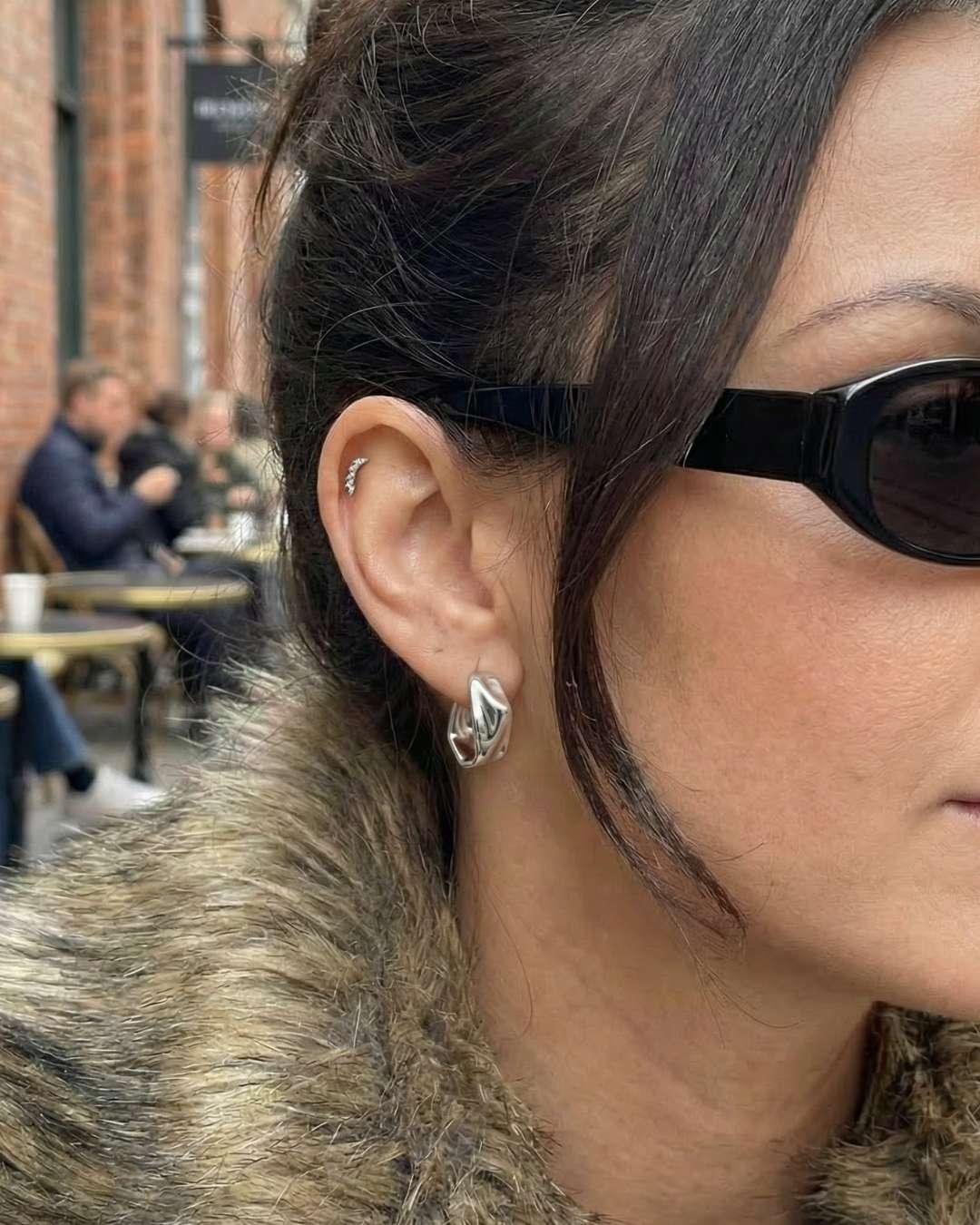 Lava Glow hoops øreringe