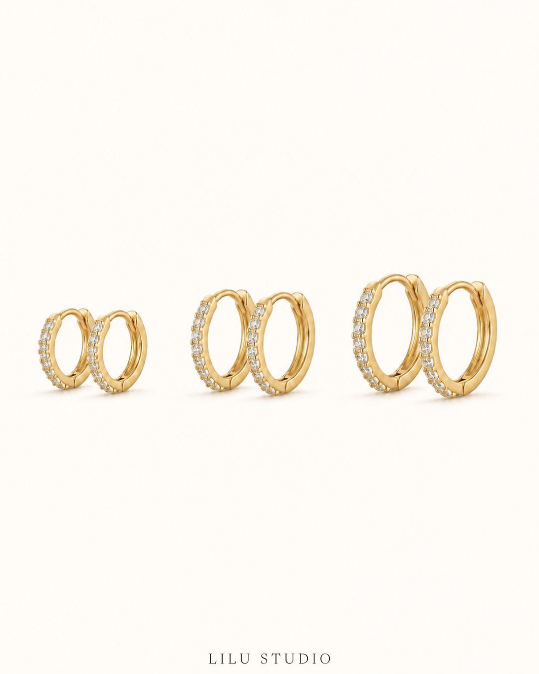 Øreringe mini hoops minimalist — Emma