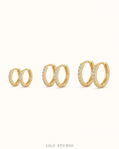 Øreringe mini hoops minimalist — Emma