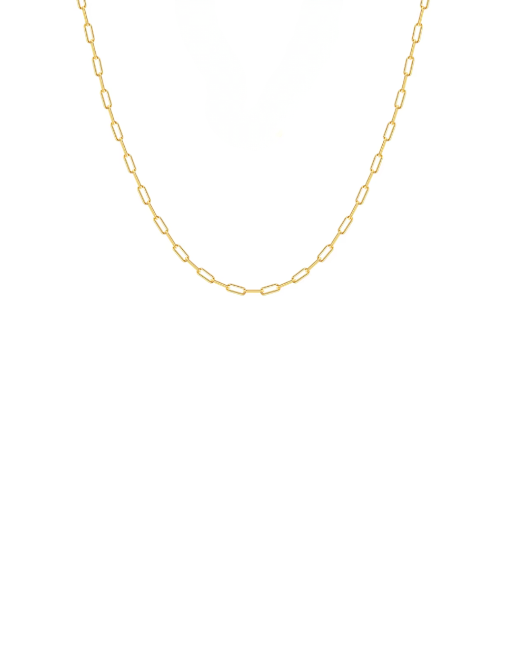 forgyldt paperclip halskæde