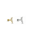 Swan flatback piercing med push pin – Lilu Studio