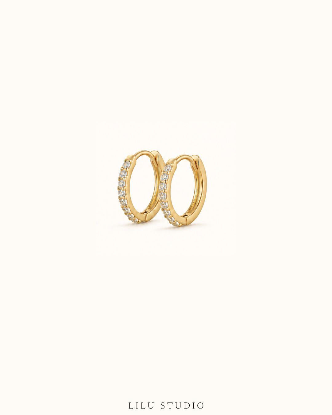Øreringe mini hoops minimalist — Emma