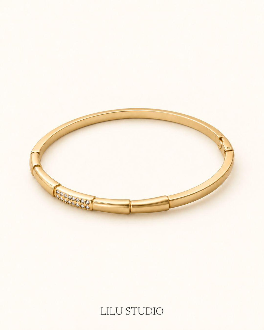 Bangle armbånd slim segmenteret — Signe