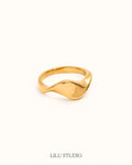 Ring bølge forgyldt — Soft