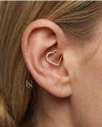 hjerte daith piercing højre øre