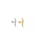 bølge piercing med push pin luk