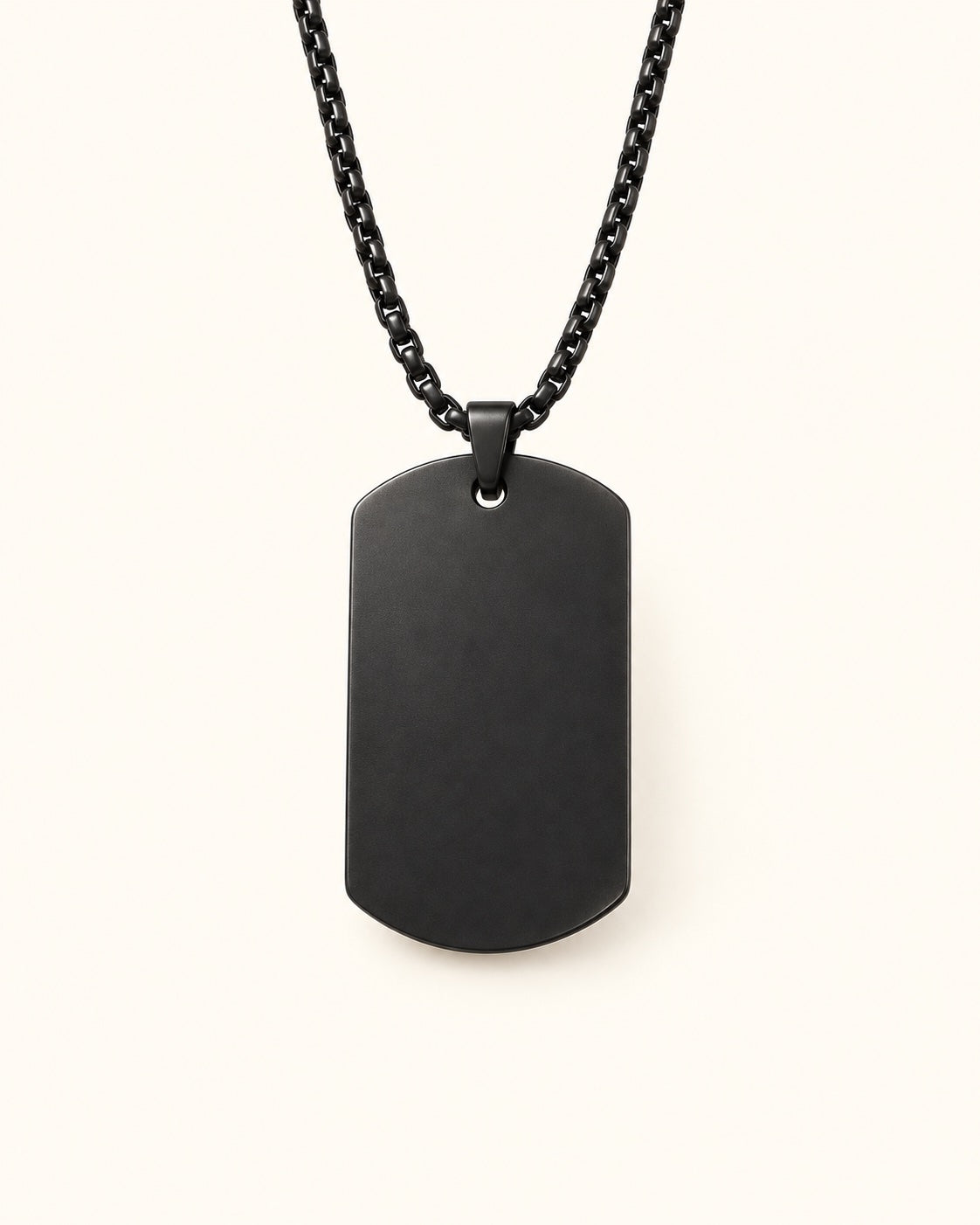 Dog tag halskæde til indgravering til mænd