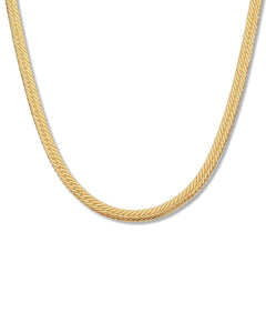 Serena forgyldt snake choker halskæde