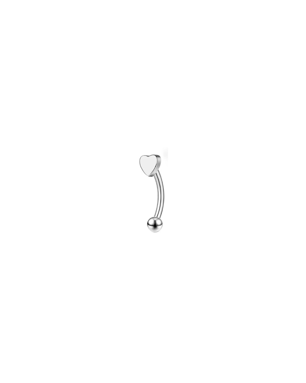 Rook øjenbryns piercing med Hjerte 