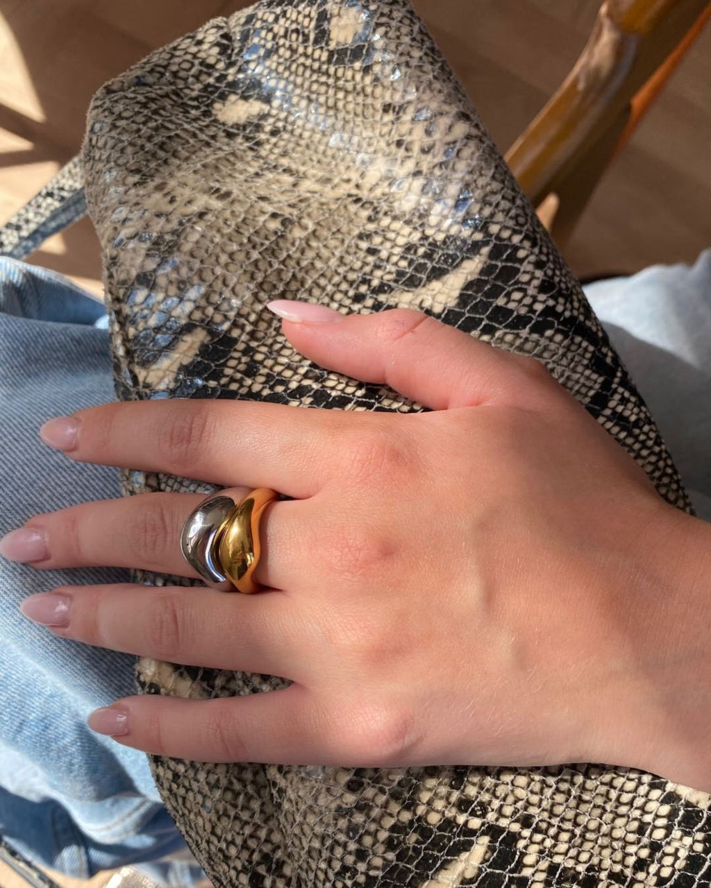 Ring guldbelagt — Luna