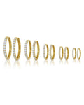 vandfaste guld krystal hoops