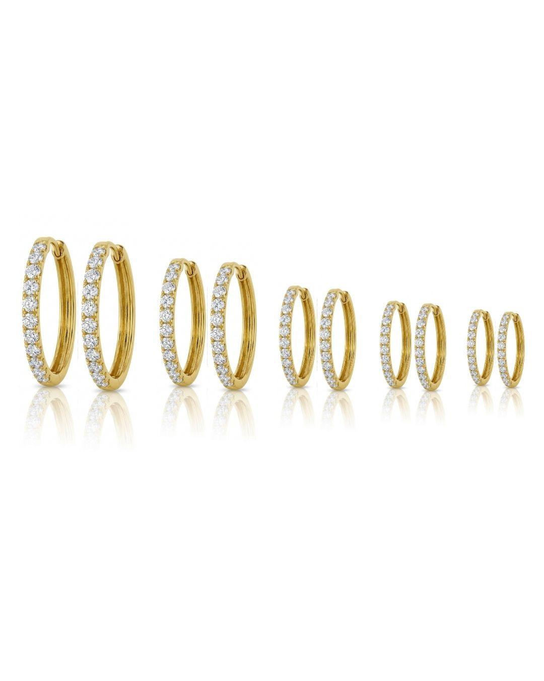 vandfaste guld krystal hoops