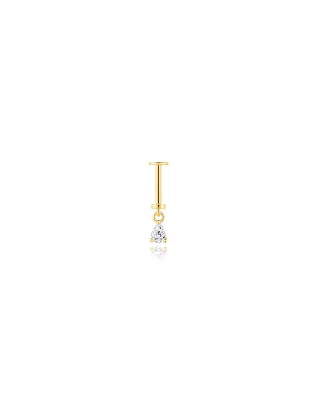 dråbe piercing til top helix piercing