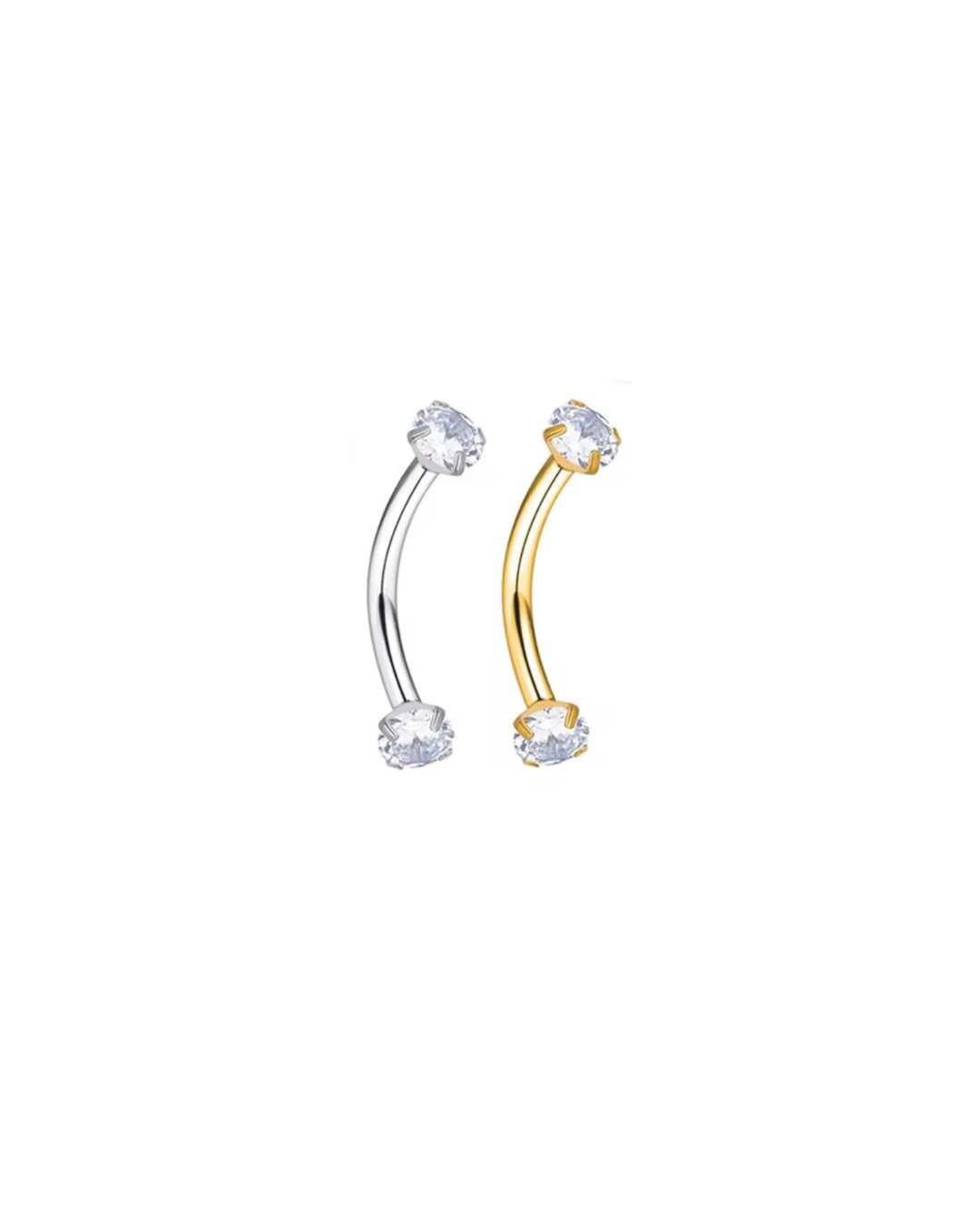 Rook øjenbryns piercing 