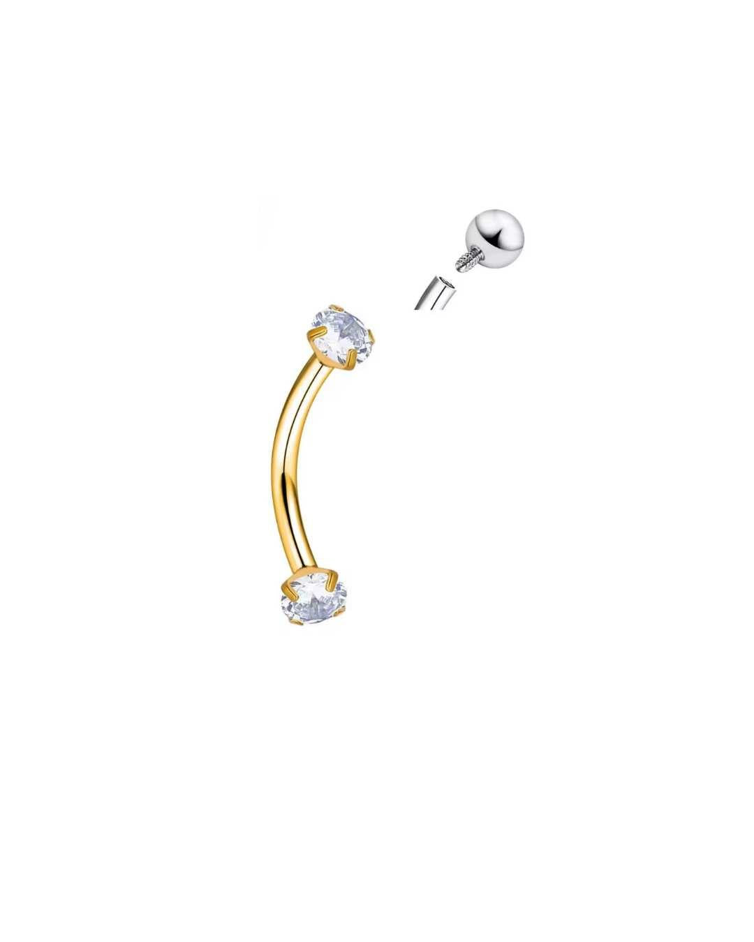 Rook øjenbryns piercing 