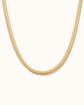 Serena forgyldt snake choker halskæde