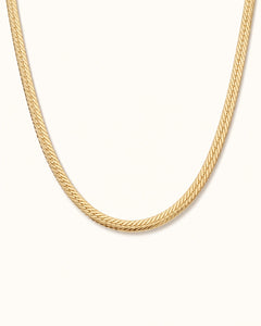 Serena forgyldt snake choker halskæde
