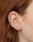 ear cuff forgyldt med flere lag