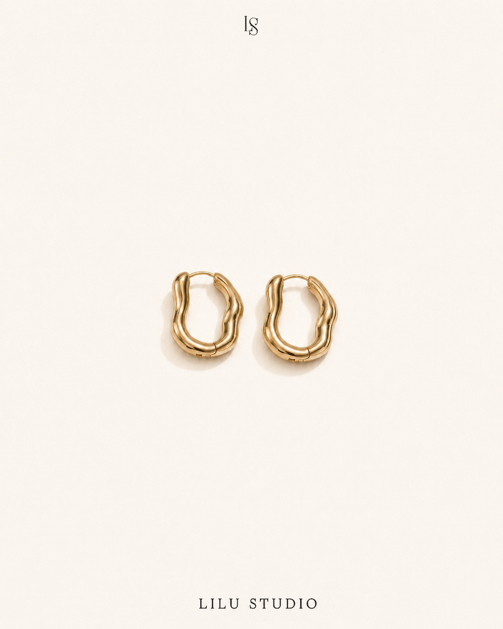 Øreringe hoops chunky organiske – Alva