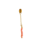 Christina Behind Ear Earring med lyserøde perler – Lilu Studio