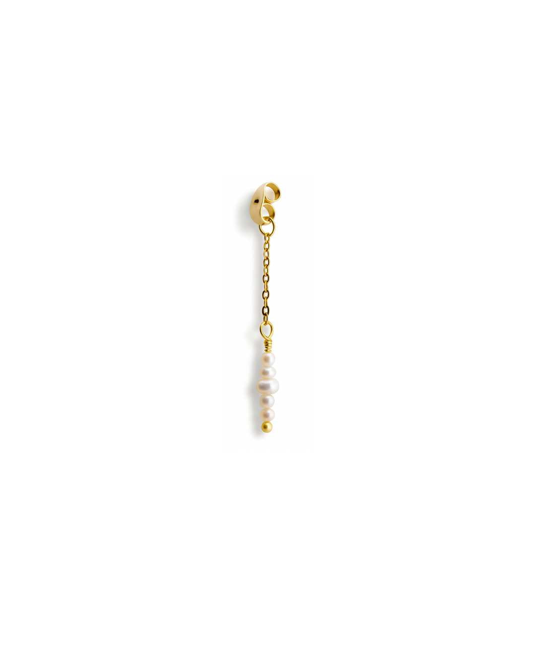 Elsa Behind Ear Earring med ferskvandsperler