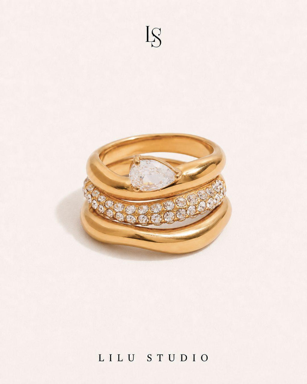 bølgede ringe til stacking