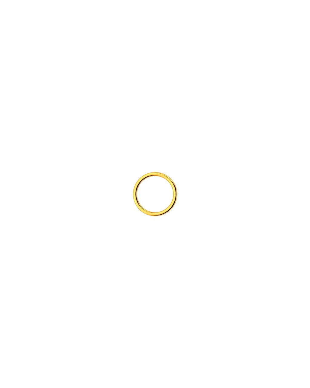 Elin simpel daith ring med clicker luk i guld G23 titanium