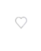 hjerte daith piercing sølv venstre side