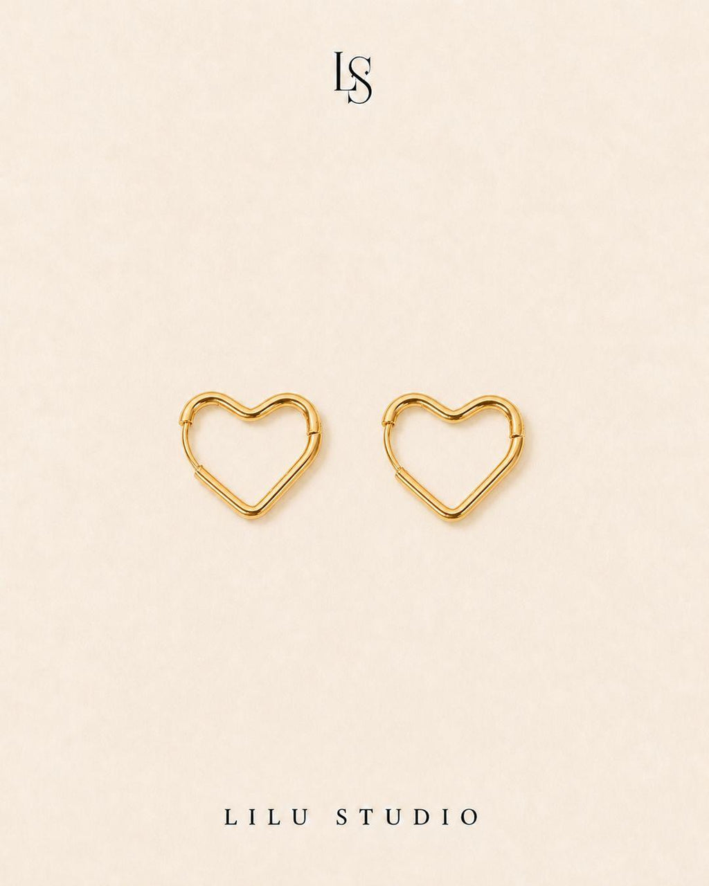 hjerteformede hoops