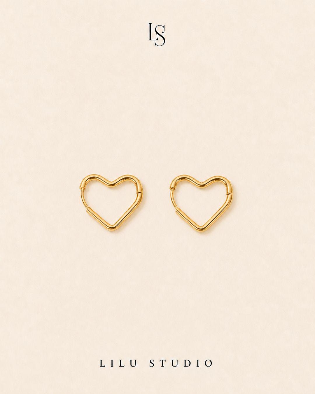 hjerteformede hoops