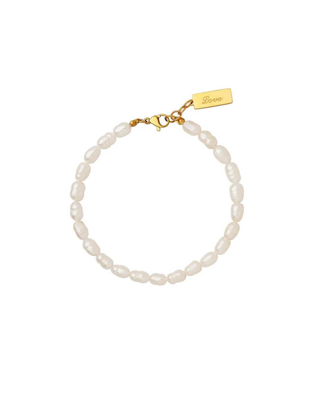 Saylor armbånd med hvide perler – Lilu Studio