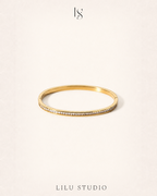 Bangle armbånd med zirkoner – Juno