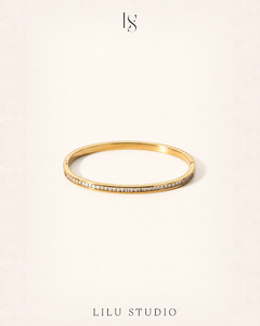 Bangle armbånd med zirkoner — Juno