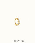 Rook piercing hoop med stjerner Starstruck