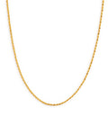 Mie guldbelagt tynd minimalistisk sparkle chain halskæde – Lilu Studio