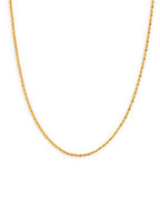 Mie guldbelagt tynd minimalistisk sparkle chain halskæde – Lilu Studio