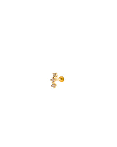 Piercing ørering flatback petit — Sia